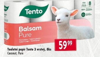 Astur&Qanto Toaletní papír Tento 3 vrstvý, 8ks nabídka