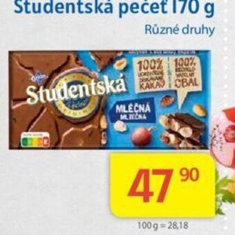 Kubík potraviny Studentská pečeť' 170 g nabídka
