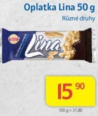 Kubík potraviny Oplatka Lina 50 g nabídka