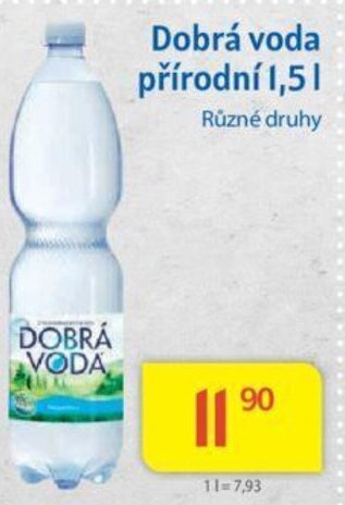 Kubík potraviny Dobrá voda přírodní 1,5L nabídka