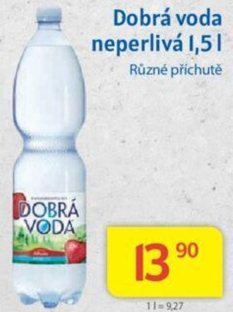 Kubík potraviny Dobrá voda neperlivá 1,5L nabídka