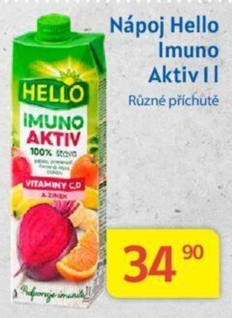 Kubík potraviny Nápoj Hello Imuno Aktiv 1L nabídka
