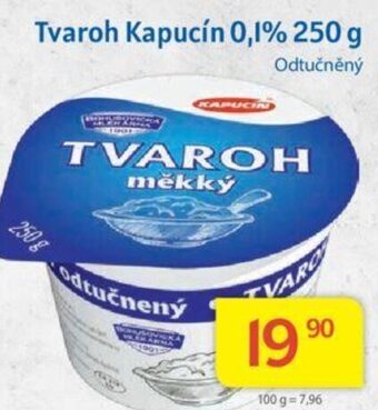 Kubík potraviny Tvaroh Kapucín 0,1% 250 g nabídka