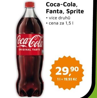 Můjobchod Coca-Cola, Fanta, Sprite nabídka
