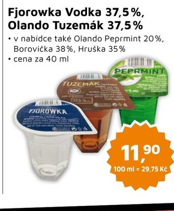 Můjobchod Fjorowka Vodka 37,5%, Olando Tuzemák 37,5% nabídka