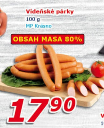 ESO MARKET Vídeňské párky 100 g nabídka