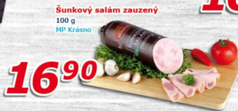 ESO MARKET Šunkový salám zauzený 100 g nabídka