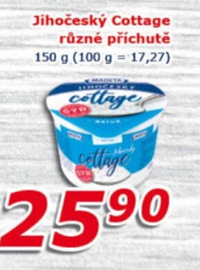 ESO MARKET Jihočeský Cottage různé příchutě 150 g nabídka