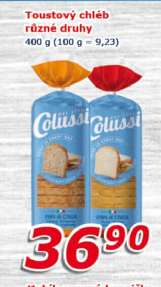 ESO MARKET Toustový chléb různé druhy 400 g nabídka