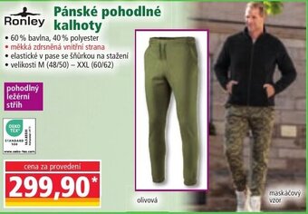 Norma Pánské pohodlné kalhoty nabídka