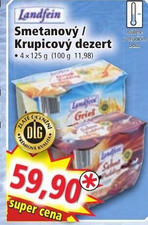 Norma Smetanový / Krupicový dezert nabídka