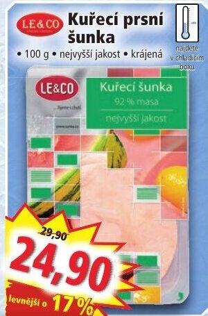 Norma Kuřecí prsní šunka nabídka