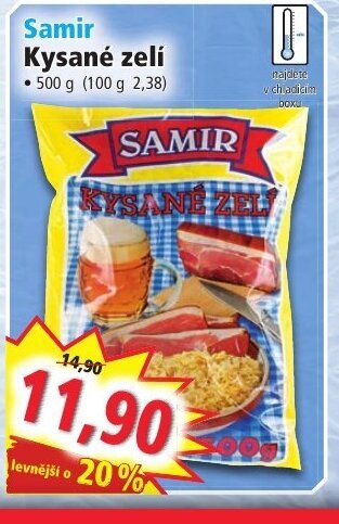 Norma Samir Kysané zelí nabídka