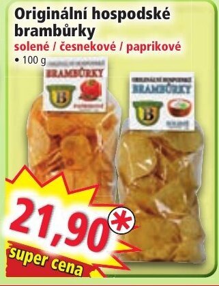 Norma Originální hospodské brambůrky nabídka