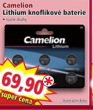 Norma Camelion Lithium knoflíkové baterie nabídka