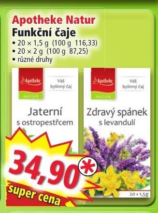 Norma Apotheke Natur Funkční čaje nabídka