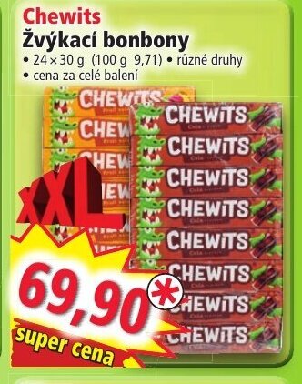 Norma Chewits Žvýkací bonbony nabídka