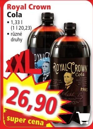 Norma Royal Crown Cola nabídka
