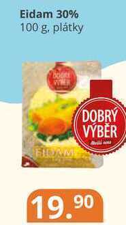 Potraviny CZ Eidam 30% 100 g, plátky nabídka