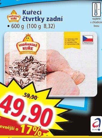 Norma Kuřecí čtvrtky zadní nabídka
