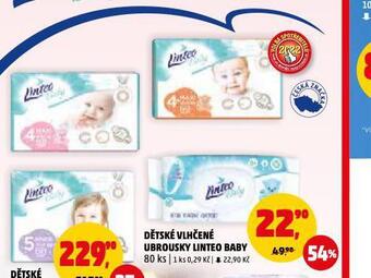 Penny Market Linteo baby dětské vlhčené ubrousky nabídka