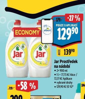 Albert Jar prostředek na nádobí nabídka