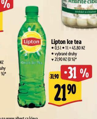 Albert Lipton ice tea nabídka