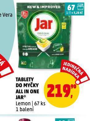 Penny Market Jar tablety do myčky all in one nabídka