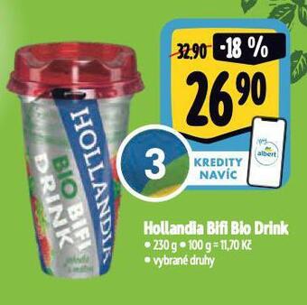 Albert Hollandia bifi bio drink nabídka