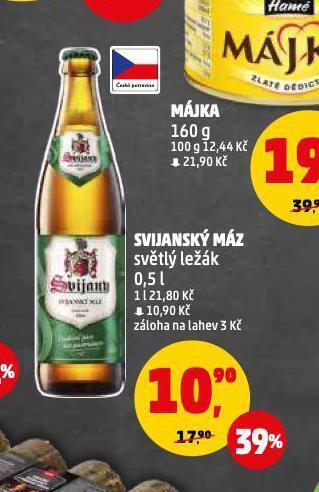 Penny Market Pivo svijanský máz nabídka