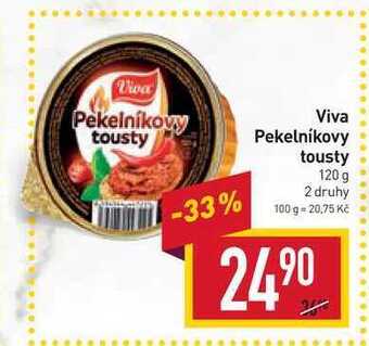 Billa Viva pekelníkovy tousty 120 g nabídka