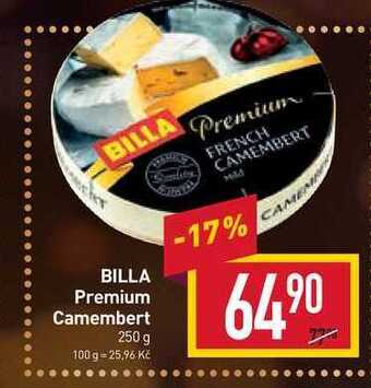 Billa Billa premium camembert 250 g nabídka