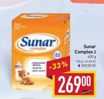 Billa Sunar complex 2 600 g nabídka