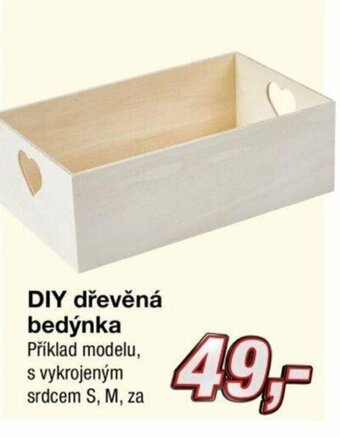 DIY dřevěná bedýnka