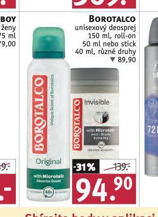 Rossmann Borotalco unisexový deosprej nabídka