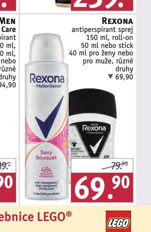 Rossmann Rexona antiperspirant nabídka