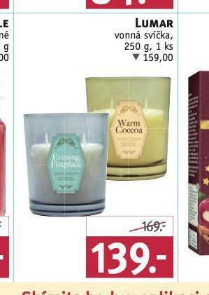 Rossmann Lumar vonná svíčka nabídka