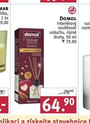 Rossmann Domol interiérový osvěžovač vzduchu nabídka