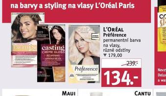 Rossmann Loreal préférence permanentní barva na vlasy nabídka