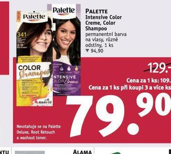 Rossmann Palette intensive color creme, color shampoo nabídka