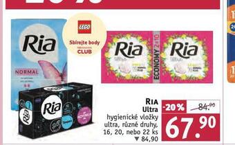 Rossmann Ria ultra hygienické vložky nabídka
