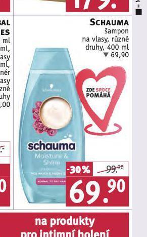 Rossmann Schauma šampon nabídka
