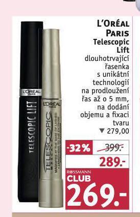 Rossmann Loreal paris řasenka nabídka