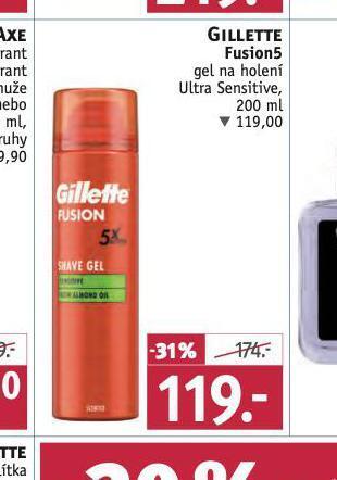 Rossmann Gillette fusion 5 gel na holení nabídka