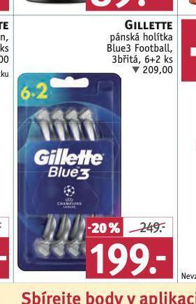 Rossmann Gillette pánská holítka nabídka