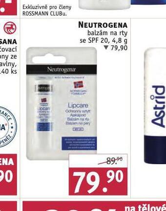 Rossmann Neutrogena balzám na rty nabídka