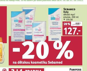 Rossmann Sebamed baby dětská mycí emulze nabídka