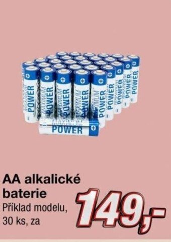 AA alkalické baterie