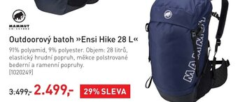 Intersport Outdoorový batoh Ensi Hike 28 L nabídka