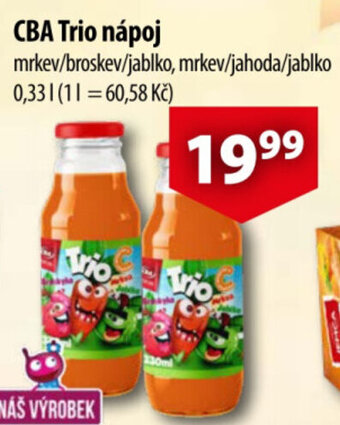 CBA CBA Trio nápoj nabídka